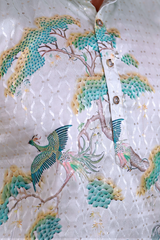 Royal Ombre Mughal Garden Men Kurta